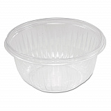 PresentaBowls Clear Bowls, 16 oz, Plastic, 63/Bag, 8 Bags/Carton, 504 Bowls/Carton (C16B)