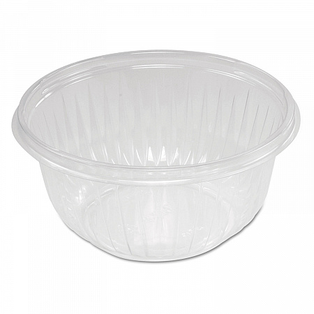 PresentaBowls Clear Bowls, 16 oz, Plastic, 63/Bag, 8 Bags/Carton, 504 Bowls/Carton (C16B)