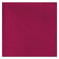 Embossed Beverage Napkins, 2-Ply, 9.5 x 9.5, Burgundy, 1,000/Carton (180324)