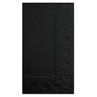 Dinner Napkins, 2-Ply, 15 x 17, Black, 1,000/Carton (180513)