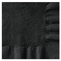 Embossed Beverage Napkins, 1-Ply, 10 x 10, Black, 1,000/Carton (020212)