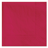 Embossed Beverage Napkins, 2-Ply, 9.5 x 9.5, Red, 1,000/Carton (180311)
