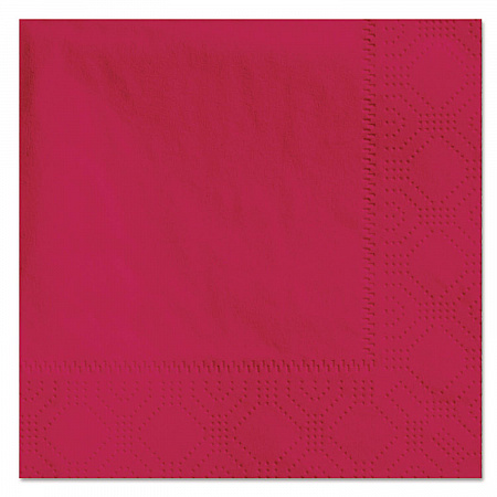 Embossed Beverage Napkins, 2-Ply, 9.5 x 9.5, Red, 1,000/Carton (180311)