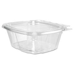 Dart ClearPac SafeSeal Tamper-Resistant, Tamper-Evident Containers, Flat Lid, 16 oz, 4.9 x 2.5 x 5.5, Clear, 100/Bag, 2 Bags/CT (CH16DEF)