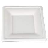 SCT Champware Molded Fiber Tableware, Square, 6 X 6, White, 500 Per Carton (18620)