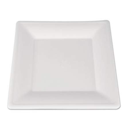 SCT Champware Molded Fiber Tableware, Square, 10 X 10, White, 500 Per Carton (18640)