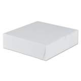 SCT Tuck-Top Bakery Boxes, 9 x 9 x 2.5, White, 250/Carton (0953)
