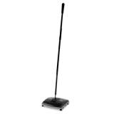 Rubbermaid Commercial Floor and Carpet Sweeper, 44" Handle, Black/Gray (421288BLA)
