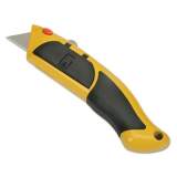AbilityOne 5110016217915, SKILCRAFT Utility Knife with Cushion Grip Handle, 2pt Blade, Yellow/Black