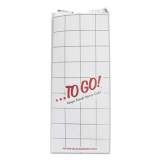 Bagcraft ToGo! Foil Insulator Deli and Sandwich Bags, 6" x 14", White, To Go! Design, 500/Carton (300507)
