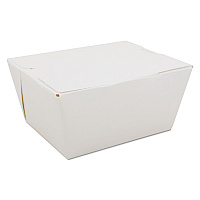 ChampPak Carryout Boxes, #1, 4.38 x 3.5 x 2.5, White, Paper, 450/Carton (0741)