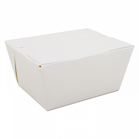 ChampPak Carryout Boxes, #1, 4.38 x 3.5 x 2.5, White, Paper, 450/Carton (0741)