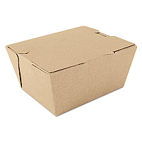 ChampPak Carryout Boxes, #1, 4.38 x 3.5 x 2.5, Brown, Paper, 450/Carton (0731)