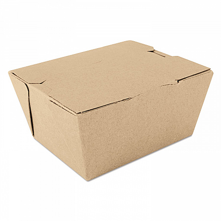 ChampPak Carryout Boxes, #1, 4.38 x 3.5 x 2.5, Brown, Paper, 450/Carton (0731)