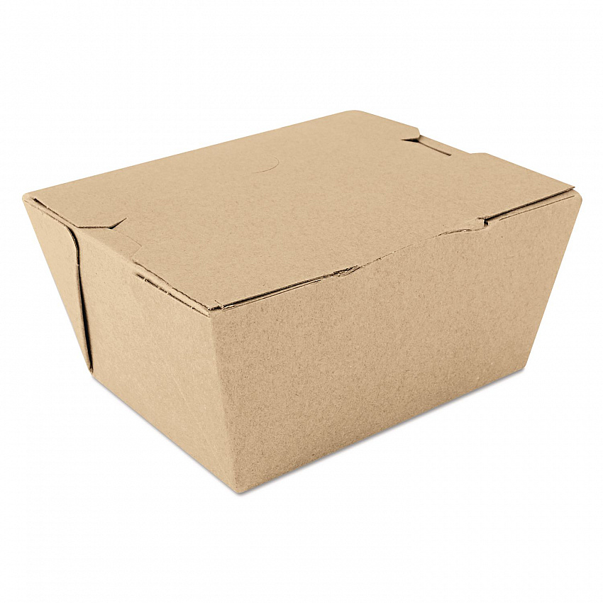 ChampPak Carryout Boxes, #1, 4.38 x 3.5 x 2.5, Brown, Paper, 450/Carton (0731)