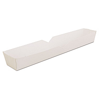 Footlong Hot Dog Tray, 10.25 x 1.5 x 1.25, White, Paper, 500/Carton (0711)