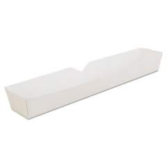 SCT Hot Dog Tray, 10.25 x 1.5 x 1.25, White, 500/Carton (0711)