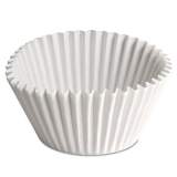 Hoffmaster Fluted Bake Cups, 2.25" Diameter x 1.88"h, White, 500/Pack, 20 Pack/Carton (610070)