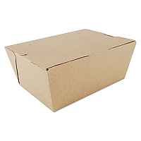 ChampPak Carryout Boxes, #4, 7.75 x 5.5 x 3.5, Brown, Paper, 160/Carton (0734)