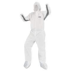 KleenGuard A80 Chemical Permeation/jet Fluid Protective Coveralls, 2x-Large, Wh, 25/carton (46175)