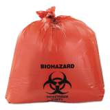 Heritage Healthcare Biohazard Printed Can Liners, 45 gal, 3 mil, 40" x 46", Red, 75/Carton (A8046ZR)