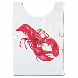 Poly Lobster Bib, Adult, White, 500/Box, 5 Boxes/Carton (PB25)