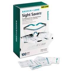 Bausch & Lomb Sight Savers Pre-Moistened Anti-Fog Tissues with Silicone, 8 x 5, 100/Box (8576)