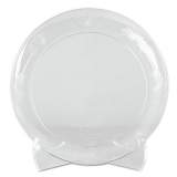 WNA Designerware Plates, Plastic, 6" dia, Clear, 18/Pack, 10 Packs/Carton (DWP6180)
