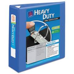 Avery Heavy-Duty View Binder with DuraHinge and Locking One Touch EZD Rings, 3 Rings, 3" Capacity, 11 x 8.5, Periwinkle (17558)