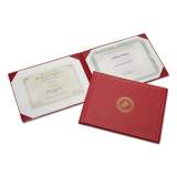 AbilityOne 7510010561927 SKILCRAFT Award Certificate Binder, 8 1/2 x 11, Marine Corps Seal, Red/Gold