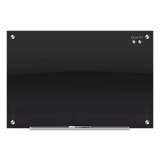 Quartet Infinity Black Glass Magnetic Marker Board, 48 x 36 (G4836B)