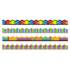 TREND Terrific Trimmers Border Variety Set, 2.25" x 39", Collage, Assorted Colors/Designs, 48/Set (T92908)