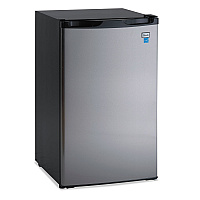 4.4 CF Refrigerator, 19 1/2"W x 22"D x 33"H, Black/Stainless Steel (RM4436SS)