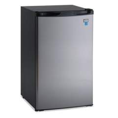 Avanti 4.4 CF Refrigerator, 19 1/2"W x 22"D x 33"H, Black/Stainless Steel (RM4436SS)