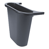 Saddle Basket Recycling Bin, Plastic, Black (295073BLA)