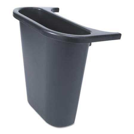 Rubbermaid Commercial Saddle Basket Recycling Bin, Rectangular, Black (295073BLA)
