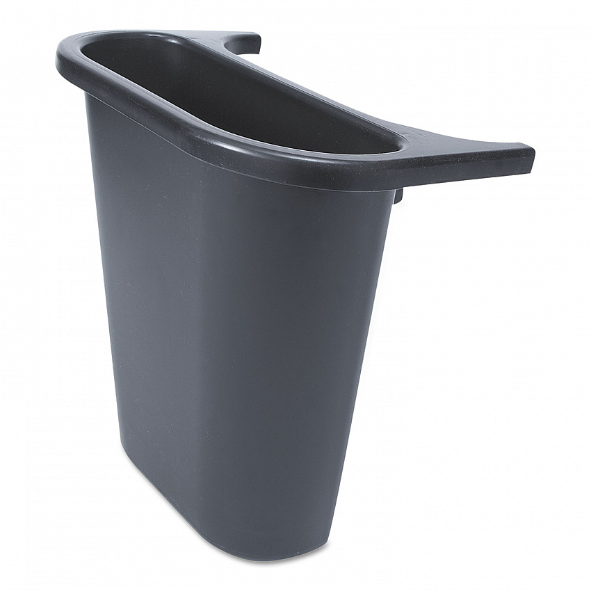 Saddle Basket Recycling Bin, Plastic, Black (295073BLA)