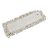 Rubbermaid Commercial Cut-End Blended Dust Mop Heads, Cotton, 24" x 5", White, 12/Carton (L253)