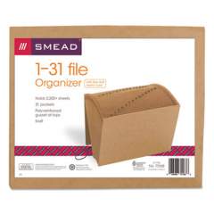 Smead Indexed Expanding Kraft Files, 31 Sections, 1/31-Cut Tab, Letter Size, Kraft (70168)