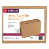 Smead Indexed Expanding Kraft Files, 12 Sections, 1/12-Cut Tab, Letter Size, Kraft (70186)