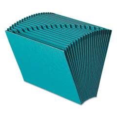 Smead Heavy-Duty Indexed Expanding Open Top Color Files, 21 Sections, 1/21-Cut Tab, Letter Size, Teal (70717)