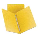 Smead Prong Fastener  Premium Pressboard Report Cover, Two-Piece Prong Fastener, 3" Capacity, 8.5 x 11, Yellow/Yellow (81852)