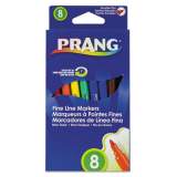 Prang Fine Line Markers, Fine Bullet Tip, Assorted Colors, 8/Set (80719)