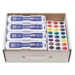 Prang Professional Watercolor Master Pack: 24 Eight-Color Palette Sets and 12 Eight-Color Refill Strips, Assorted Colors (08020)