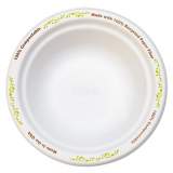 Chinet Molded Fiber Dinnerware, Bowl, 12 Oz, White W/vine Theme, 1000/carton (22544)