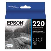 Epson T220120-D2 (220) DURABrite Ultra Ink, Black, 2/Pack