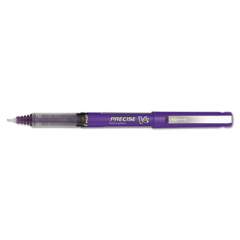 Pilot Precise V5 Roller Ball Pen, Stick, Extra-Fine 0.5 mm, Purple Ink, Purple Barrel, Dozen (25106)