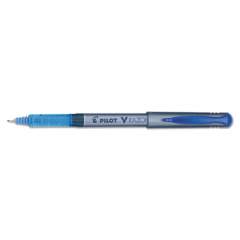 Pilot V Razor Point Liquid Ink Porous Point Pen, Stick, Extra-Fine 0.5 mm, Blue Ink, Gray Barrel, Dozen (11021)