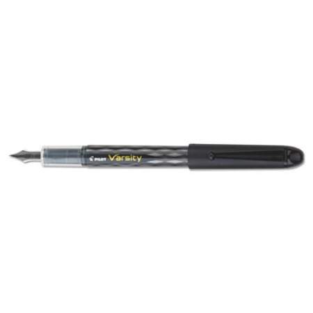 Pilot Varsity Fountain Pen, Medium 1 mm, Black Ink, Gray Pattern Wrap (90010)
