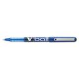Pilot VBall Liquid Ink Roller Ball Pen, Stick, Extra-Fine 0.5 mm, Blue Ink, Blue Barrel, Dozen (35201)